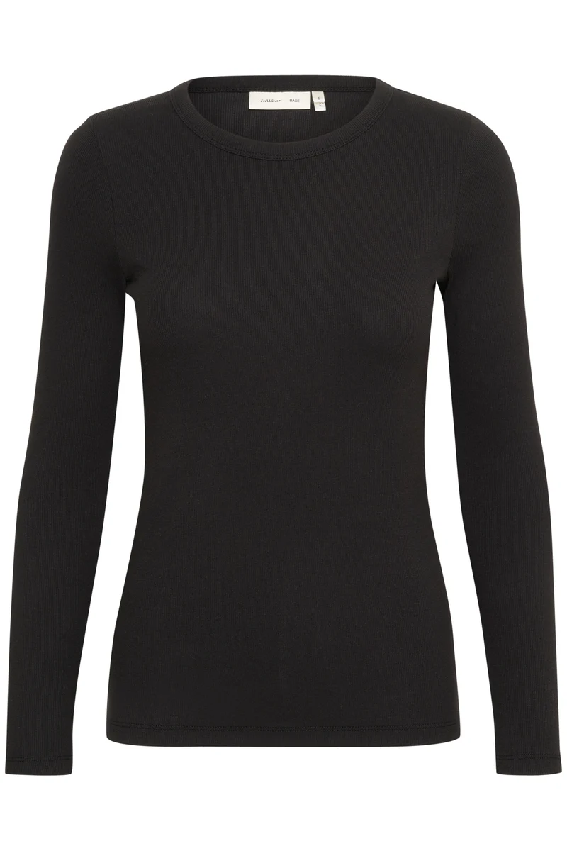 T-shirt ajusté en coton à manches longues