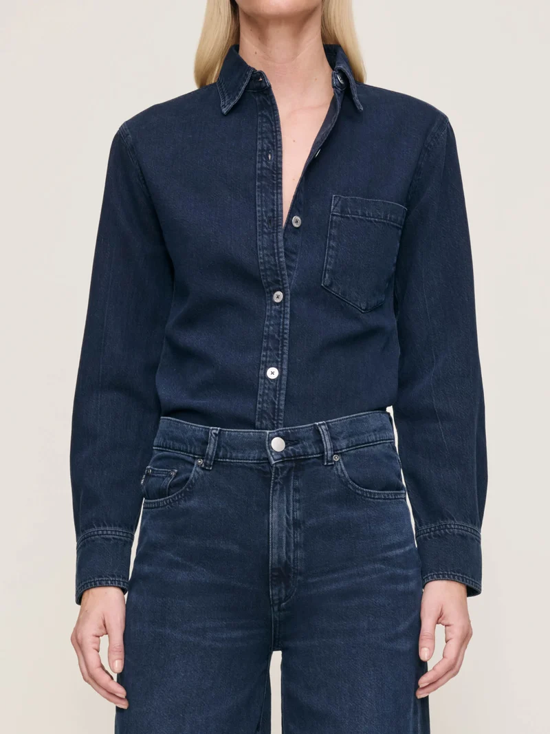 Chemisier en denim Ines