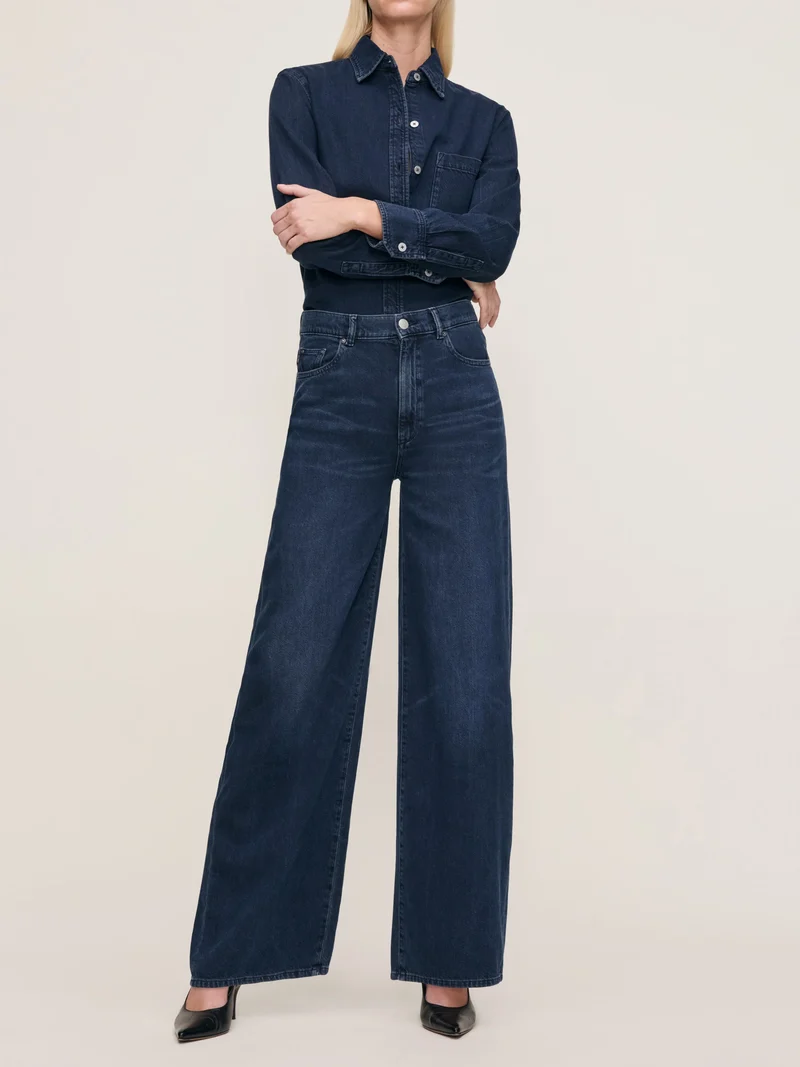 Chemisier en denim Ines