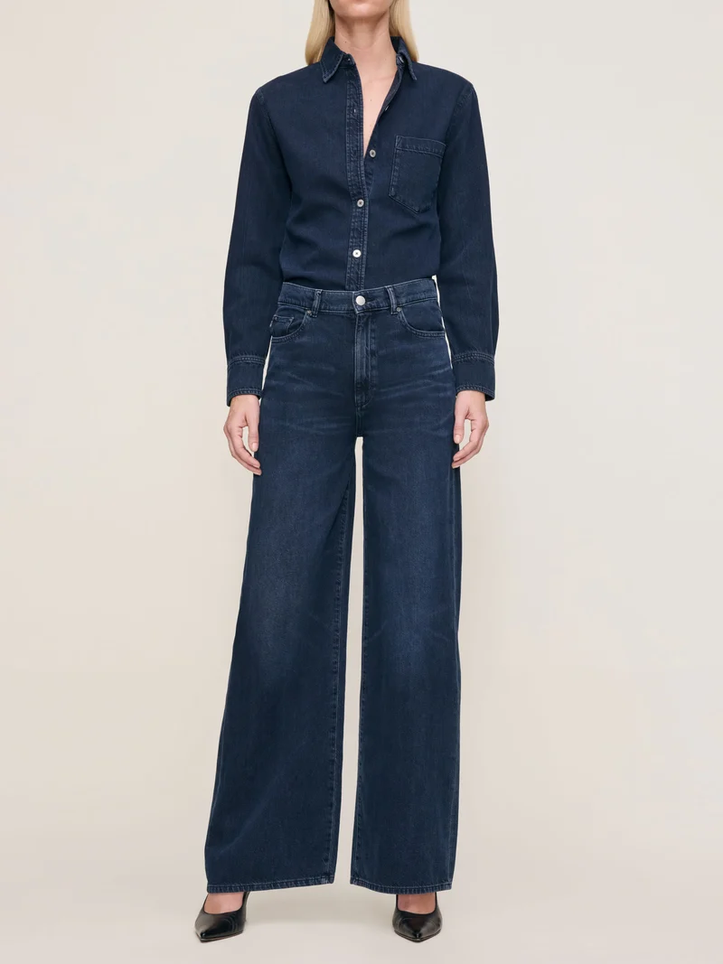 Chemisier en denim Ines