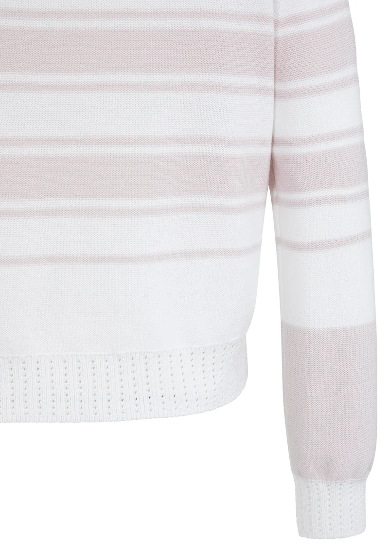 Pull à rayures et manches longues