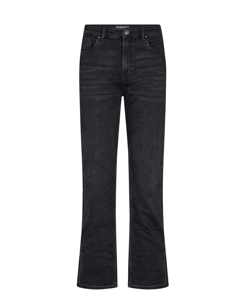 Jeans Everest effet gris avec clous