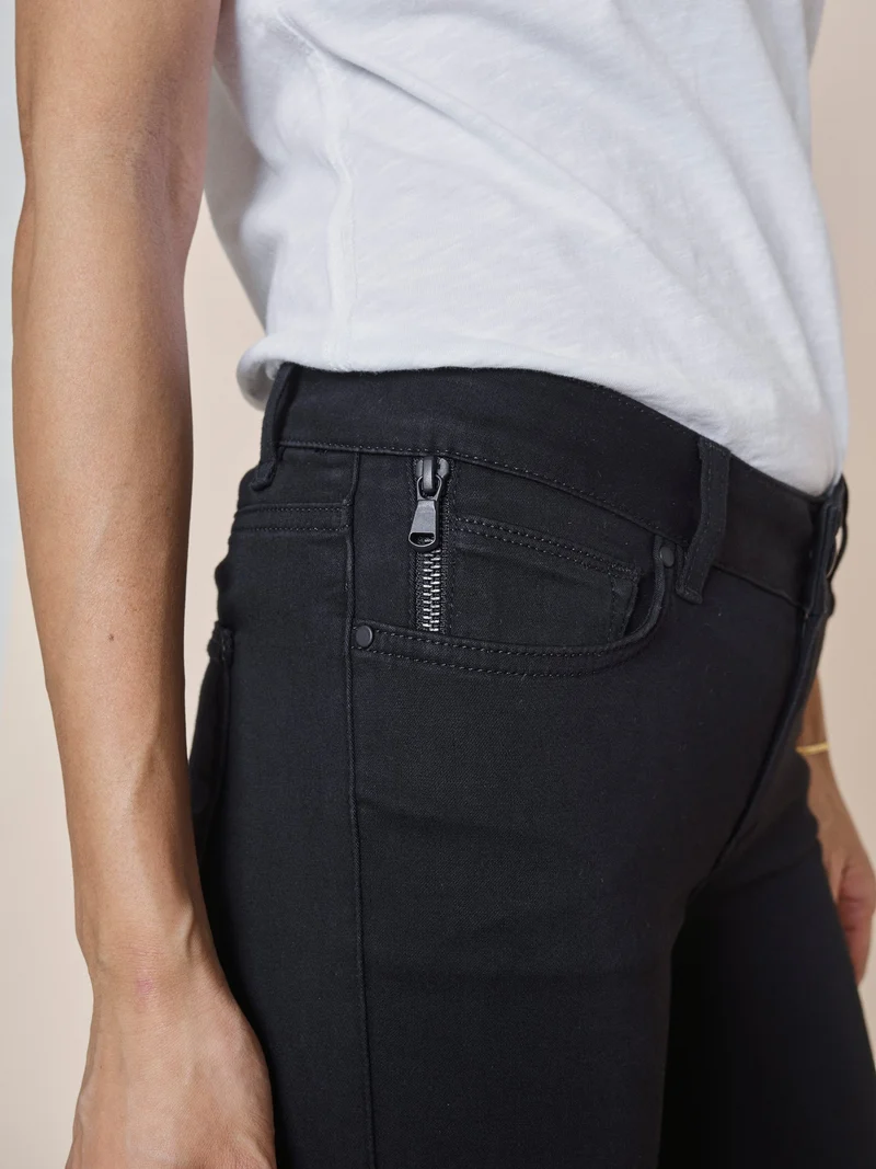 Jeans noir soyeux