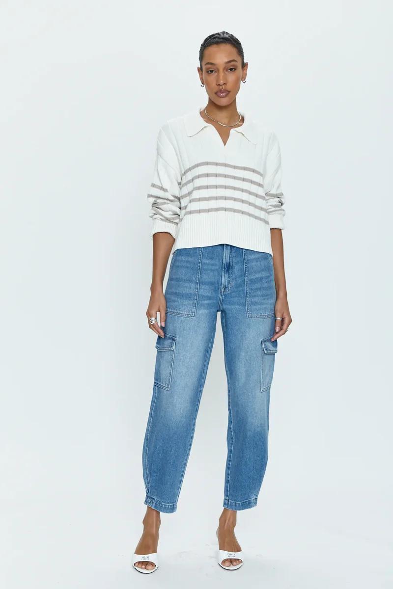 Jeans cargo décontracté Josephine