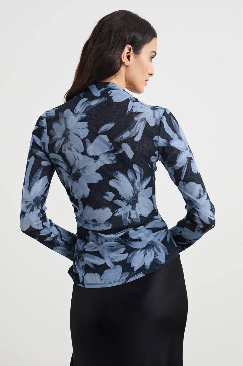 T-shirt à manches longues avec imprimé floral Joelle