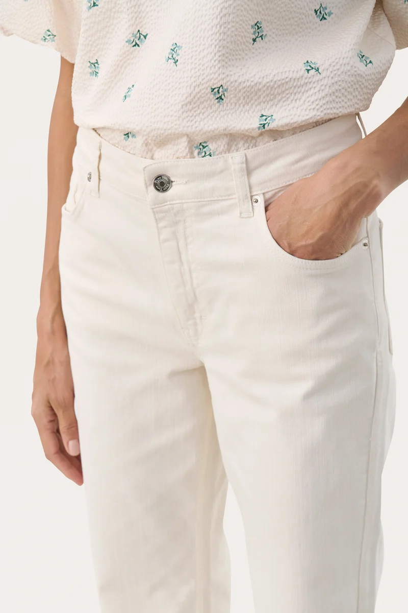 Jeans droit de longueur cheville Judya