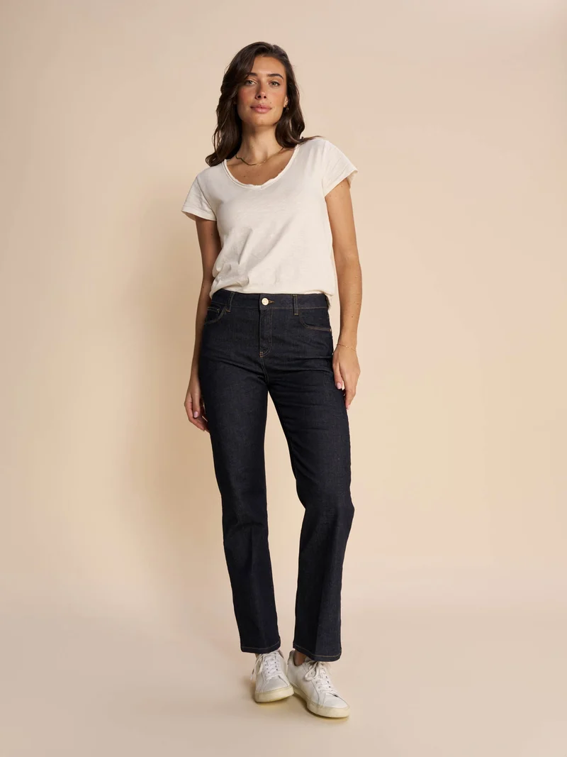 Jeans droit à taille mi-haute Cecilia Cover