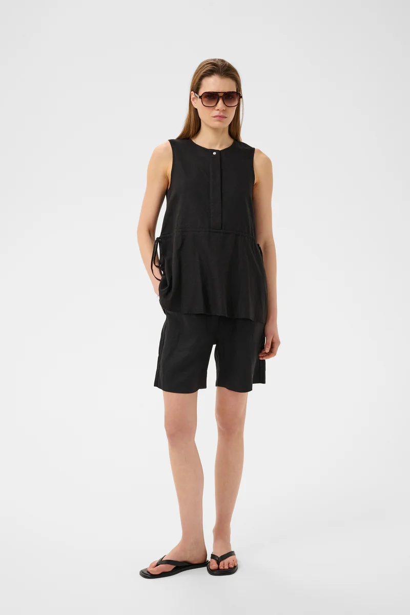 Short Elinor fluide en lin