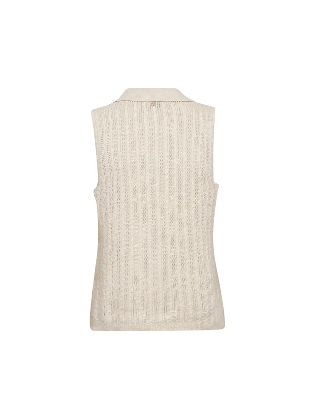 Tricot Rinja sans manches à col polo