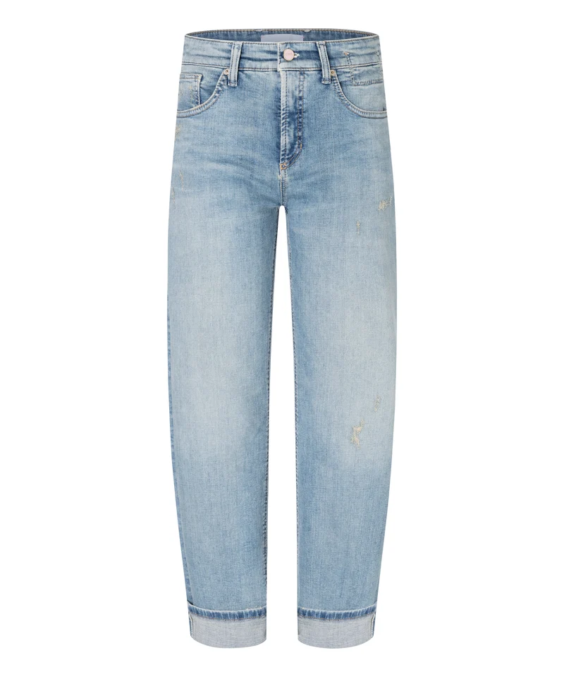 Jeans Gaia droit à revers