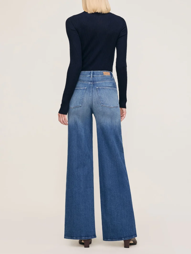 Jeans Hepburn à jambe large