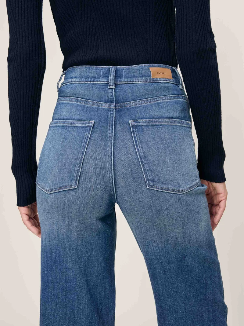 Jeans Hepburn à jambe large