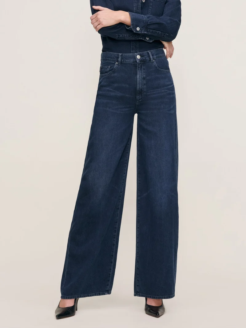 Jeans Hepburn à jambe large