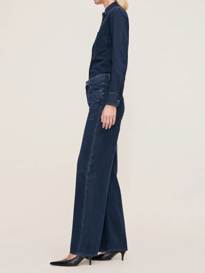 Jeans Hepburn à jambe large