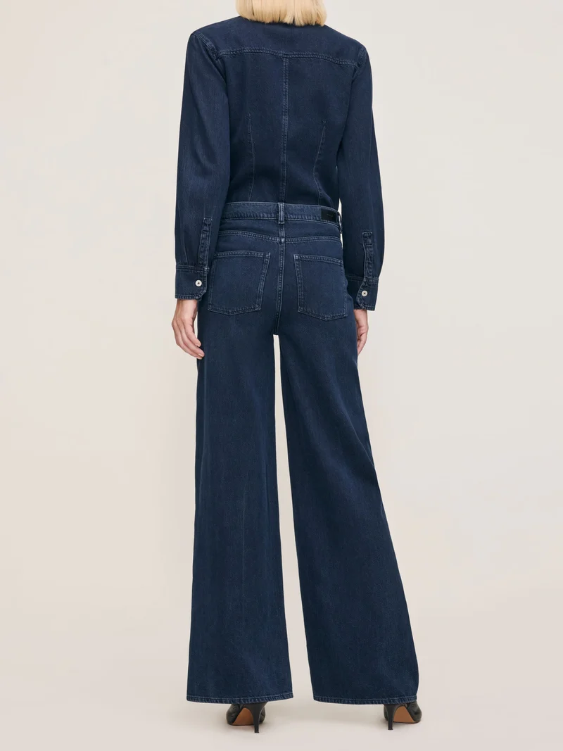 Jeans Hepburn à jambe large