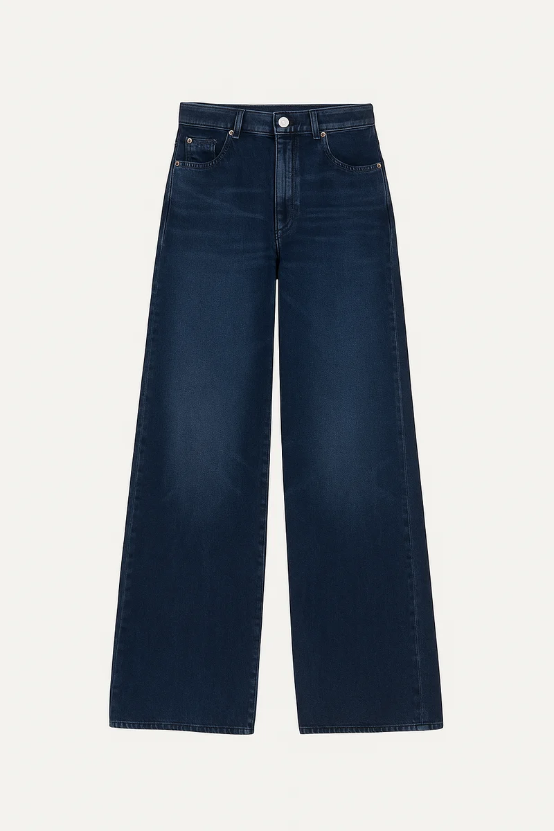 Jeans Hepburn à jambe large