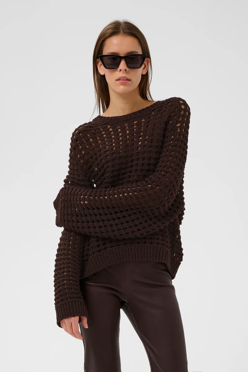 Pull Muno en tricot ajouré