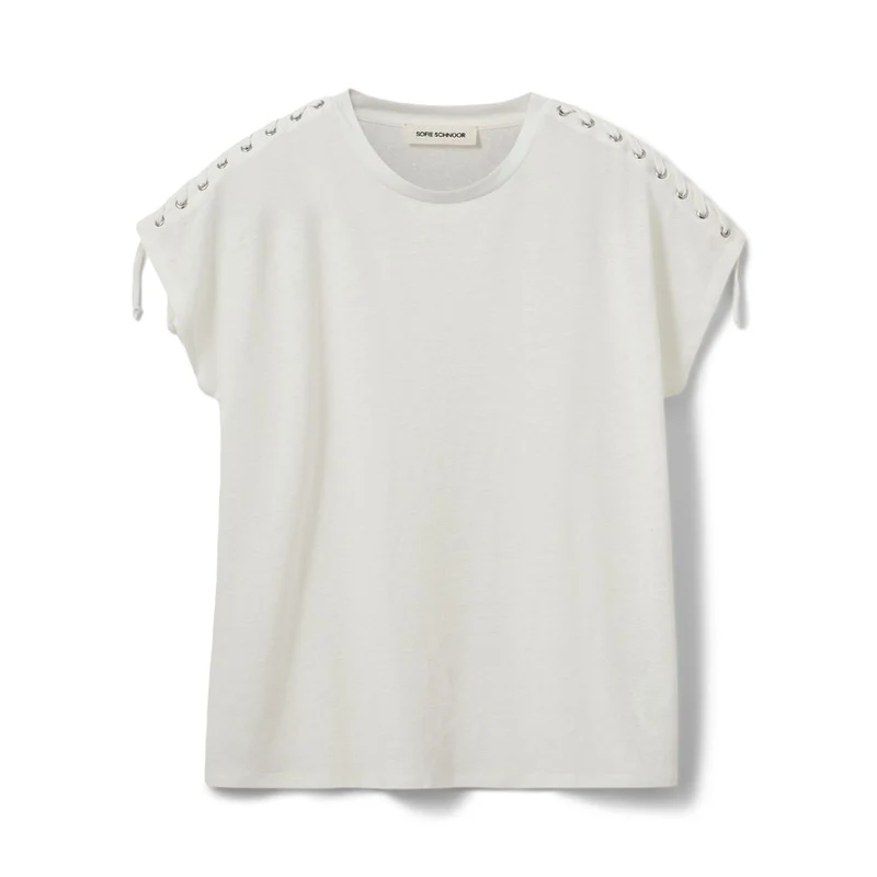 T-shirt Aleid à laçage sur les épaules