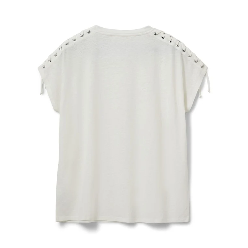 T-shirt Aleid à laçage sur les épaules