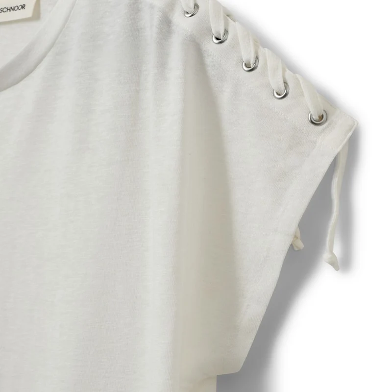 T-shirt Aleid à laçage sur les épaules