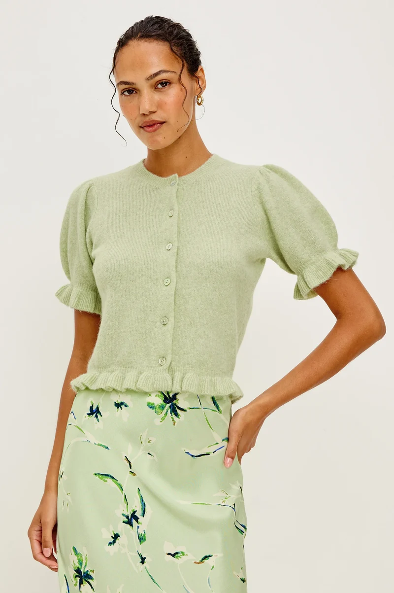 Cardigan manches volantées Lora