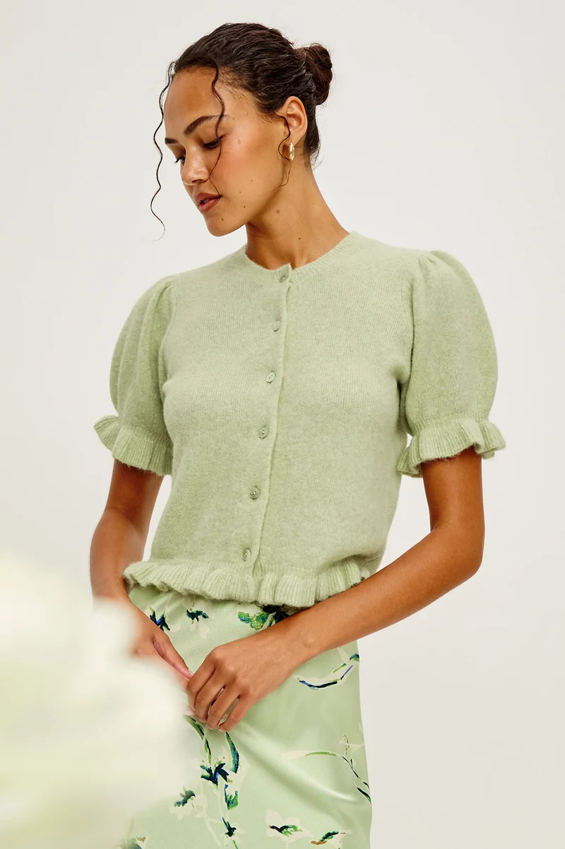 Cardigan manches volantées Lora