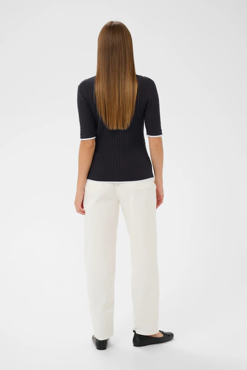 Polo cardigan en tricot Spina