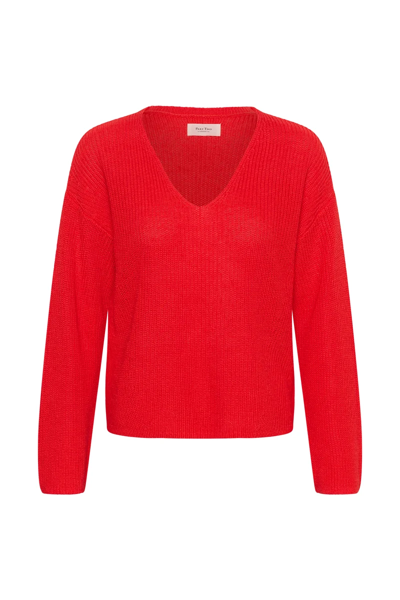 Pull en tricot à col V Etronas