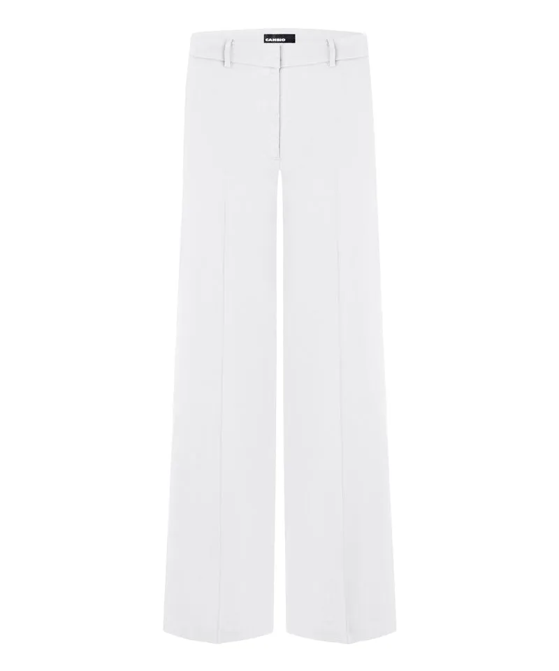 Pantalon en lin à jambe large Mira