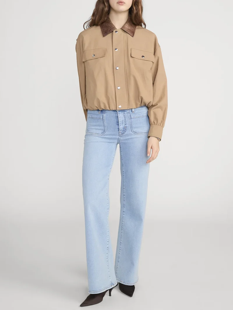Jeans Slim Palazzo Long Modernist à poches