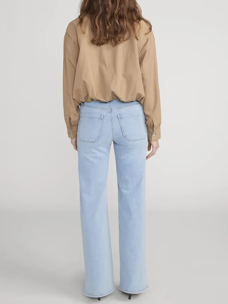 Jeans Slim Palazzo Long Modernist à poches