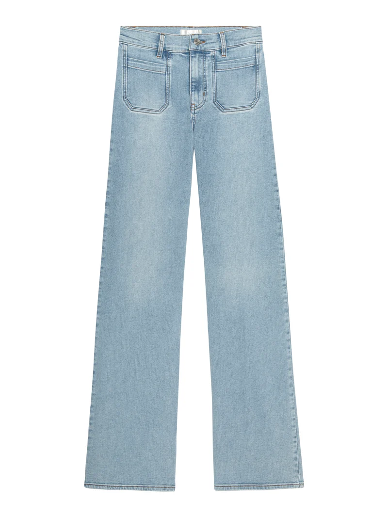 Jeans Slim Palazzo Long Modernist à poches