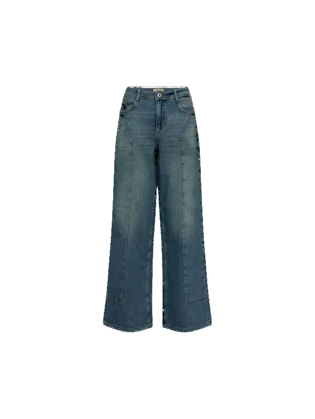 Jeans à jambe large et coutures apparentes Dara Remy