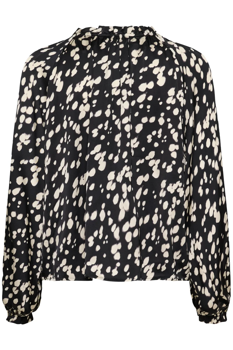 Blouse ample à imprimé bambi et col froncé Venessa