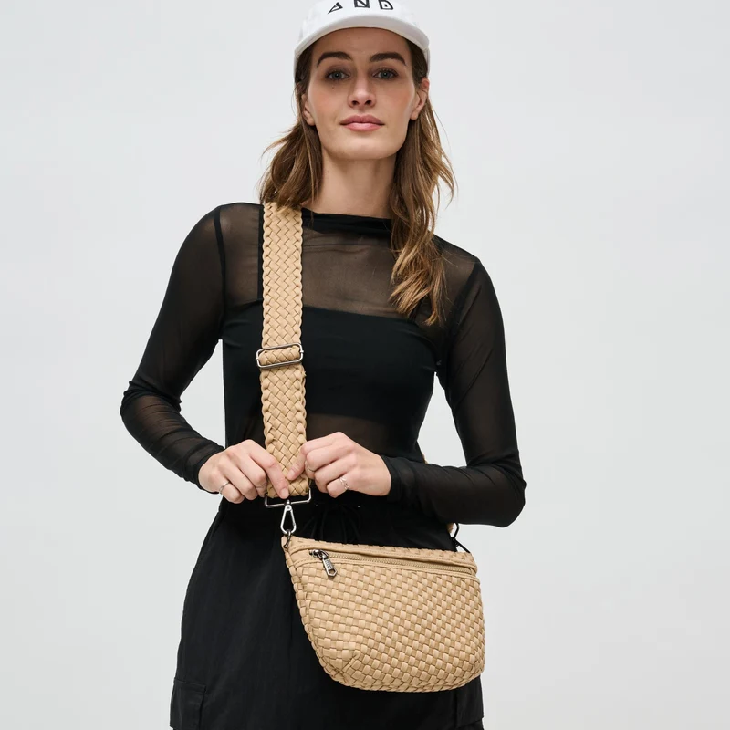 Sac banane et bandoulière en néoprène tressé Ethereal