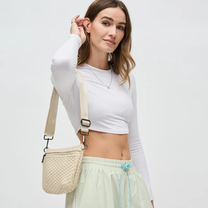 Sac banane et bandoulière en néoprène tressé Ethereal