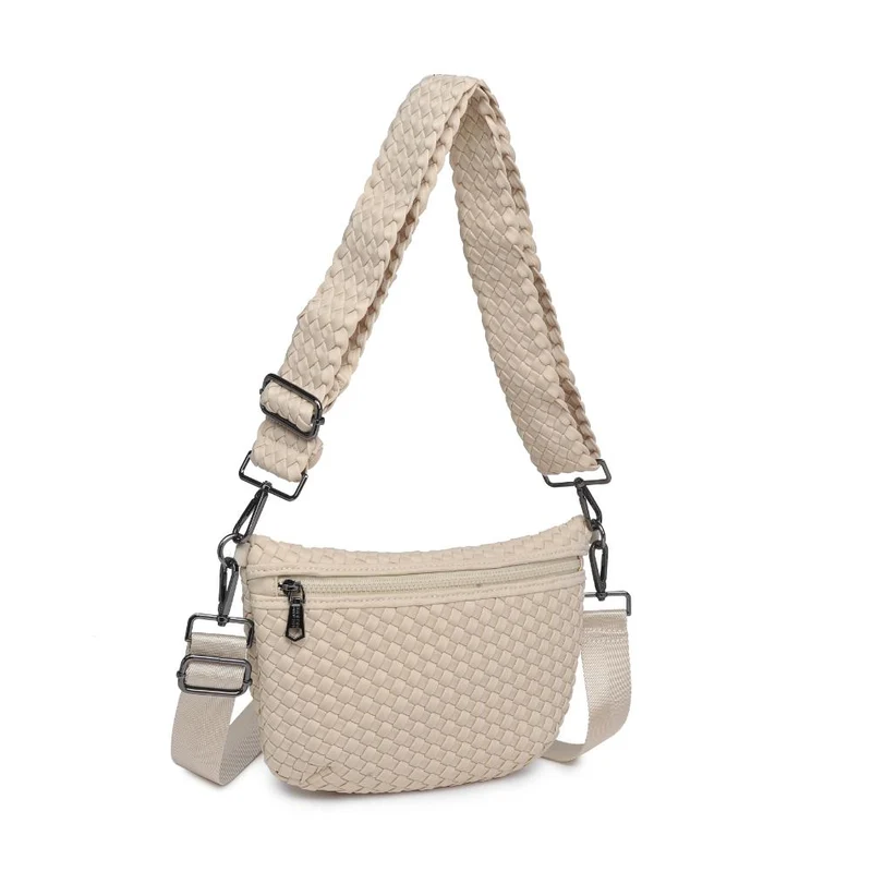 Sac banane et bandoulière en néoprène tressé Ethereal
