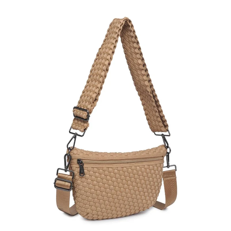 Sac banane et bandoulière en néoprène tressé Ethereal