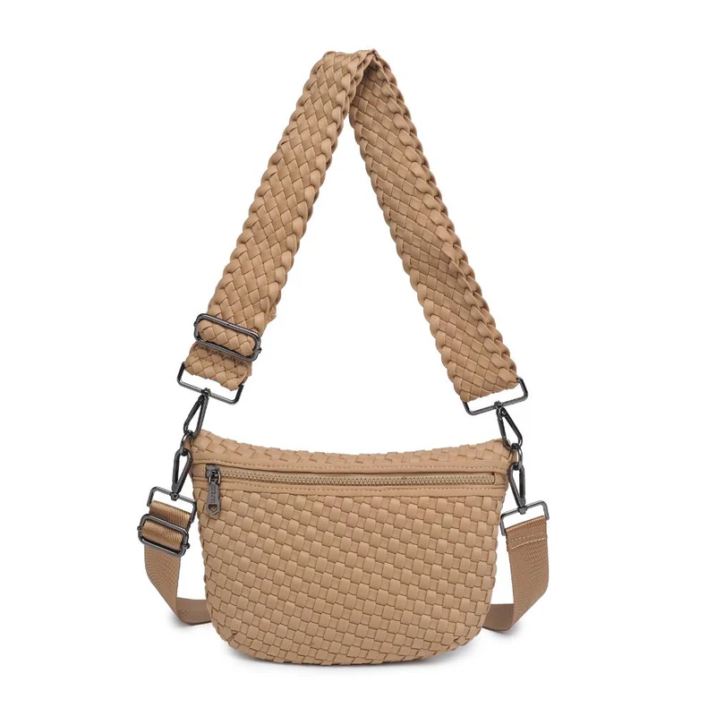 Sac banane et bandoulière en néoprène tressé Ethereal