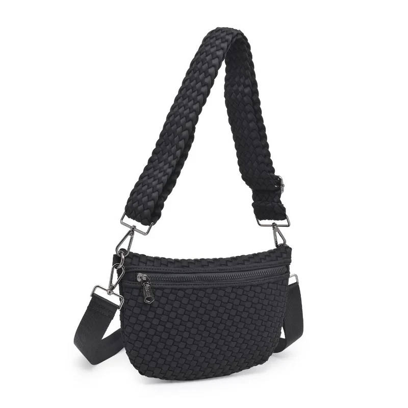 Sac banane et bandoulière en néoprène tressé Ethereal