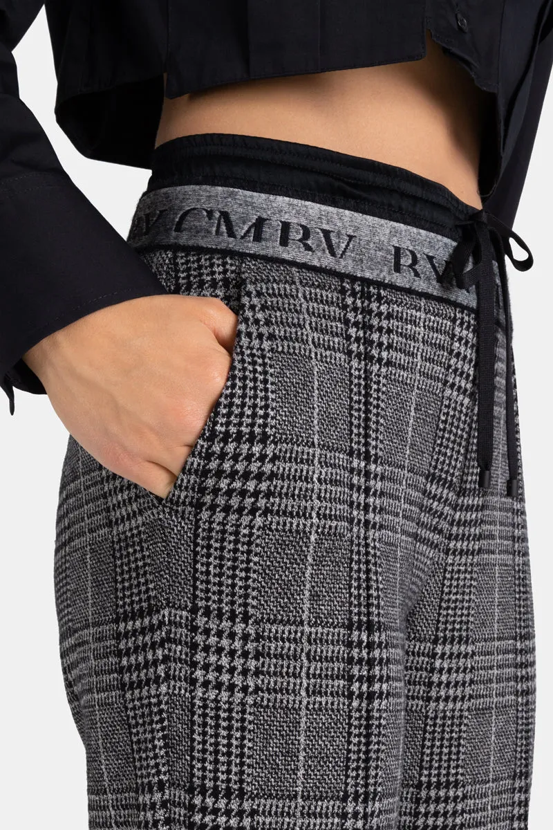 Pantalon jogging à carreaux Ava