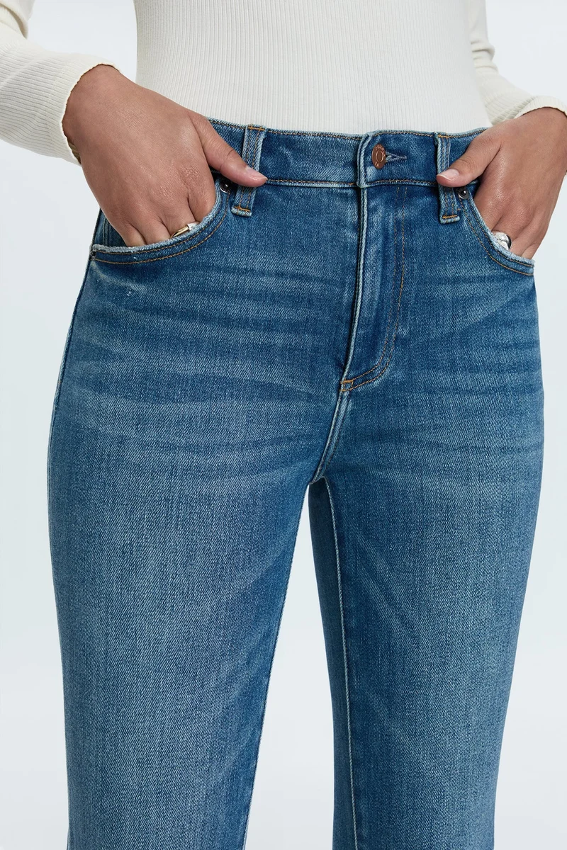 Jeans semi-ajusté Monroe Crop