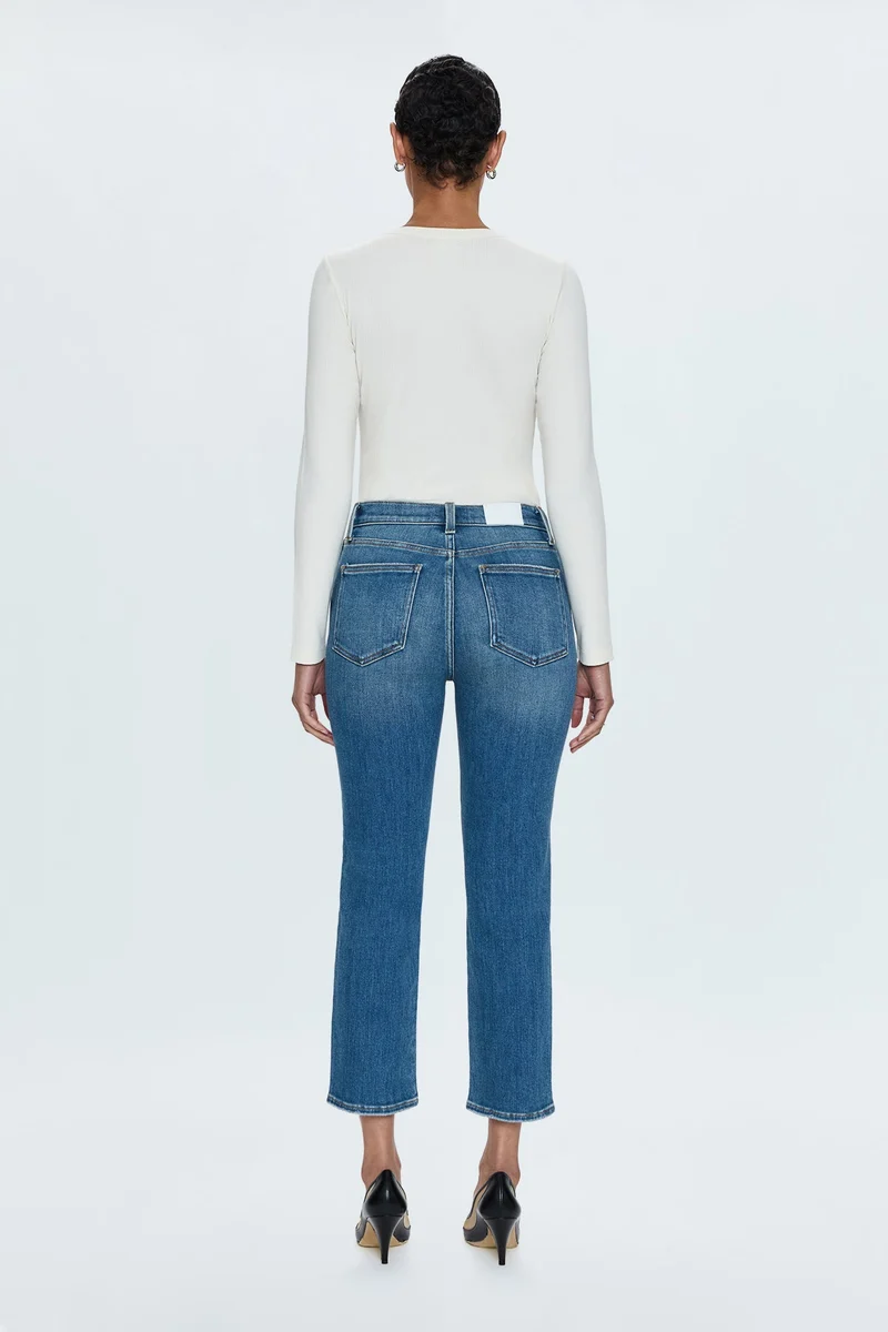 Jeans semi-ajusté Monroe Crop