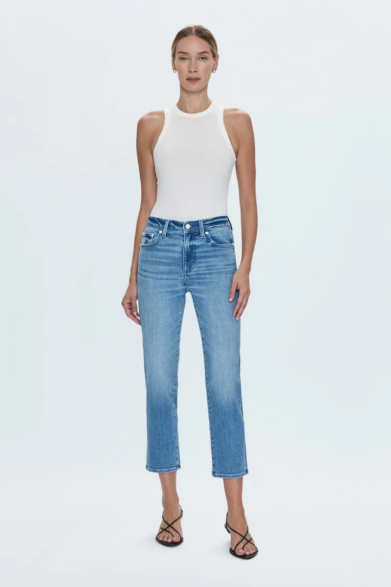 Jeans semi-ajusté Monroe Crop