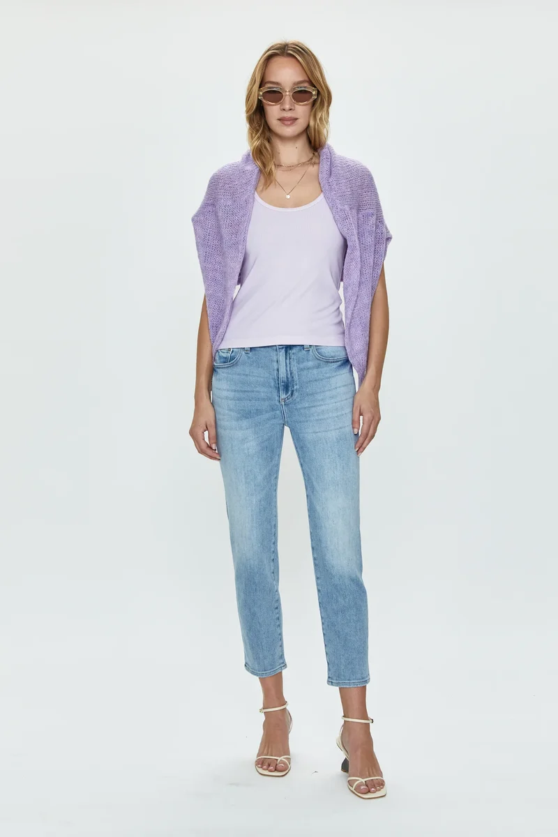 Jeans semi-ajusté Monroe Crop