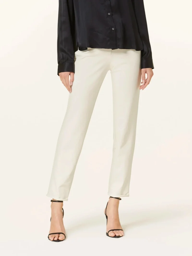 Pantalon droit à taille mi-haute Renira