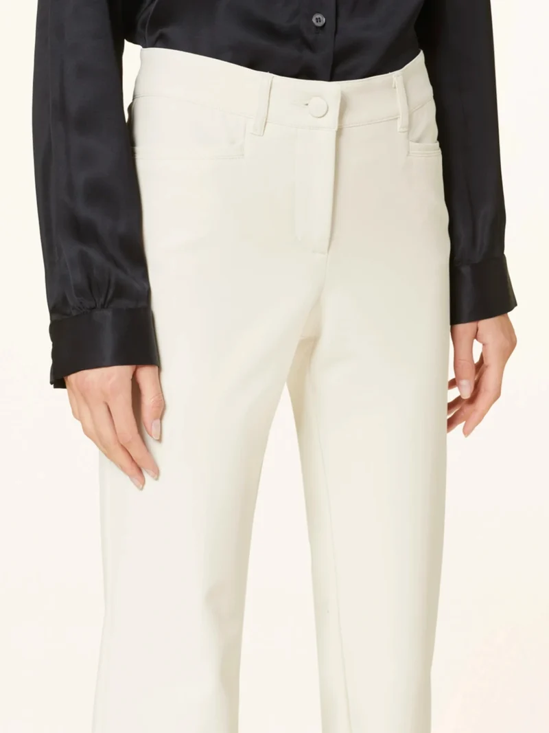 Pantalon droit à taille mi-haute Renira