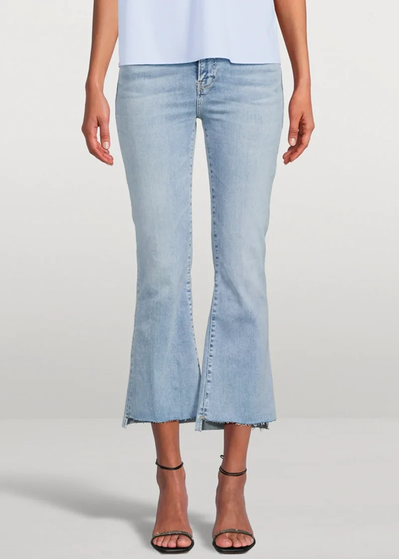 Jeans taille haute mini crop Step Fray - Colorado