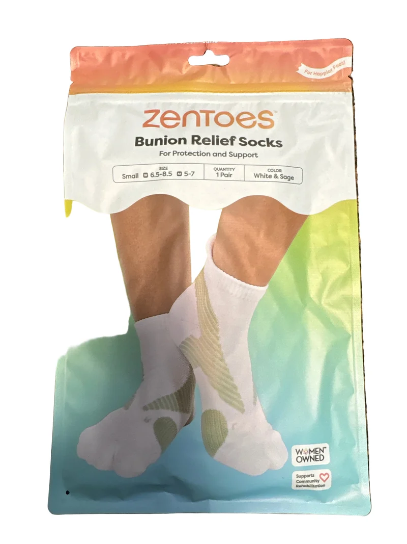 Zentoes Split-Toe Bunion Relief Socks - Protection & Support (1 pair)
