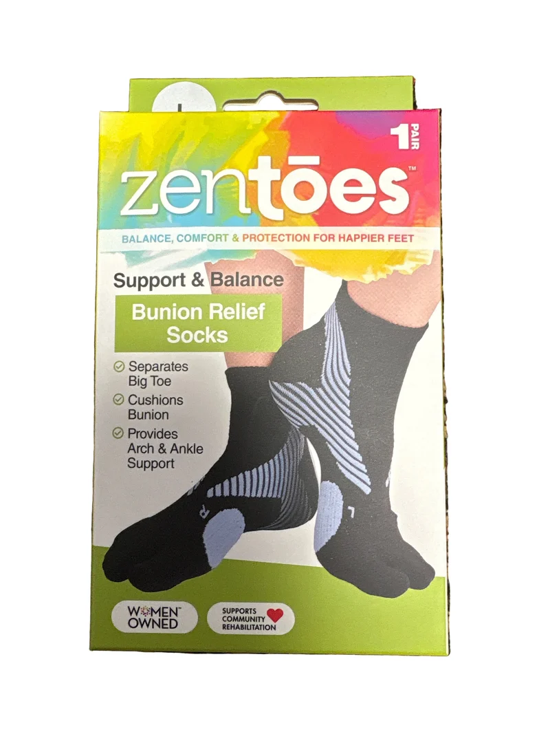 Zentoes Split Toe Bunion Relief Socks - Support & Balance (1 pair)